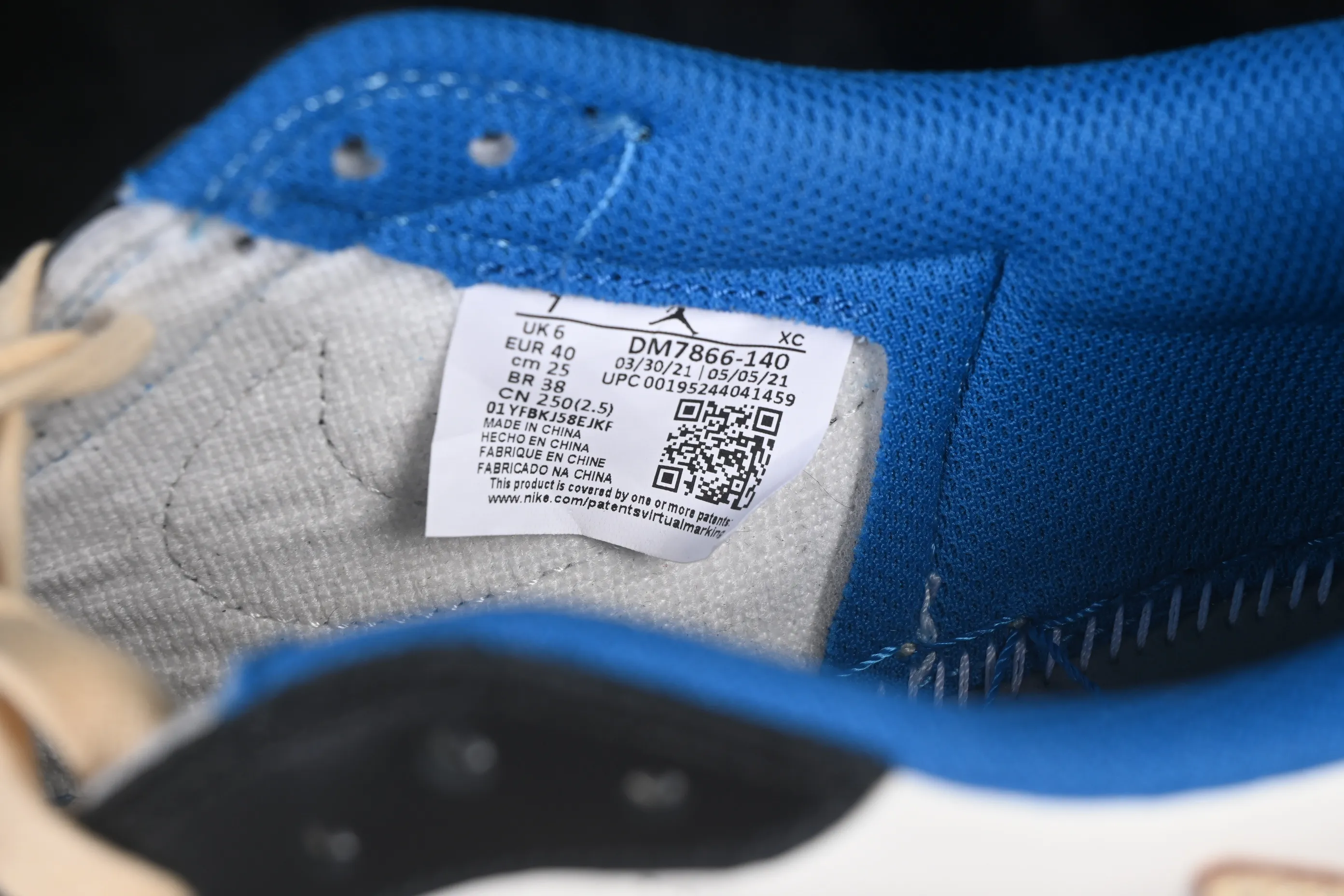 All categories Air Jordan Jordan series basketball shoes Air Jordan 1 Low ZG version Travis Scott x Air Jordan 1 Low OG AJ1 Joe 1 undercut low top full head layer DM7866-140